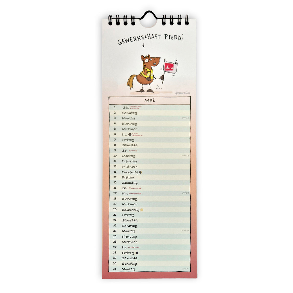 Kritzelpferde Wandkalender 2027
