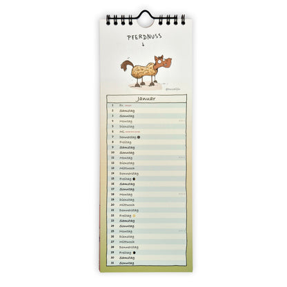 Kritzelpferde Wandkalender 2027