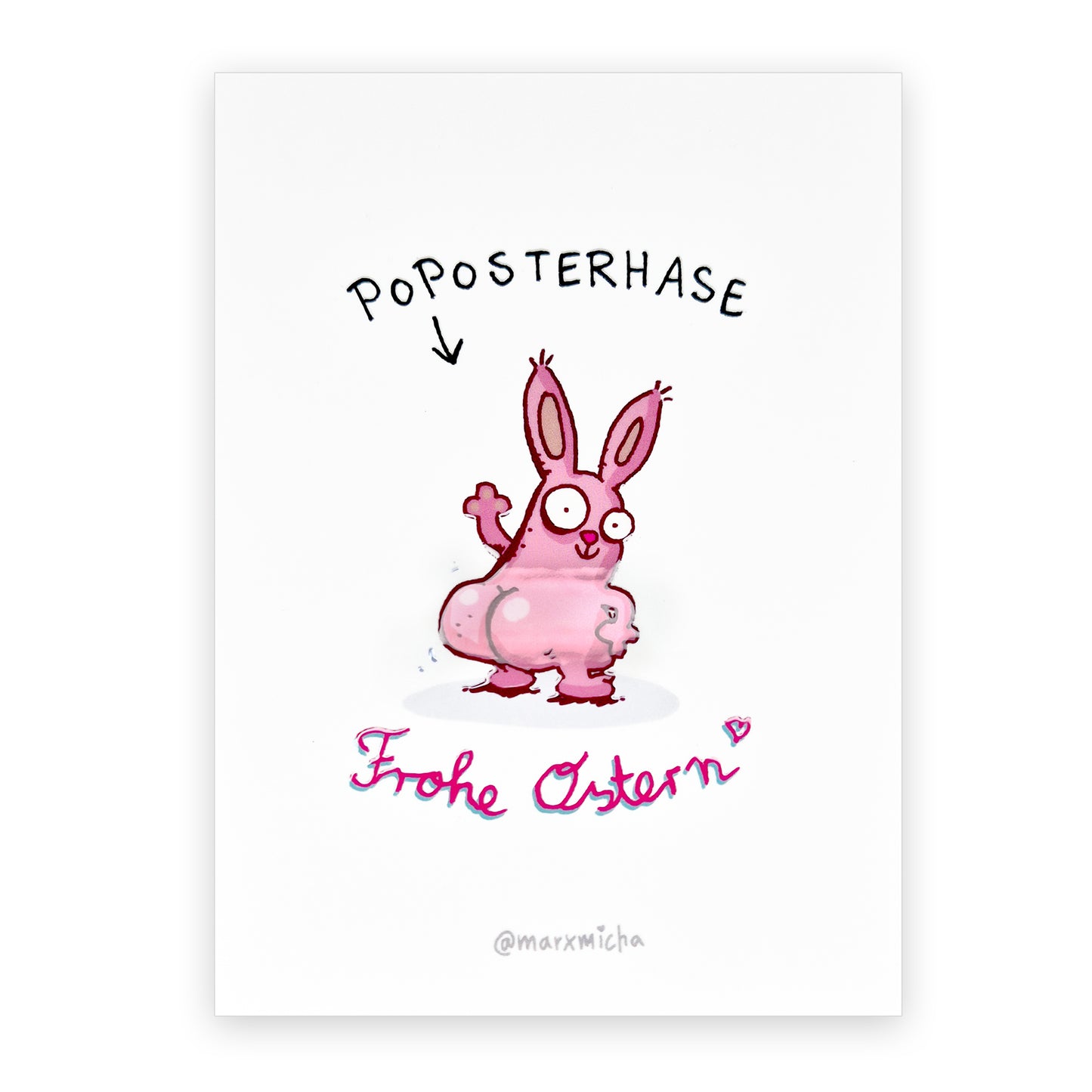 "Poposterhase" Sonderpostkarte