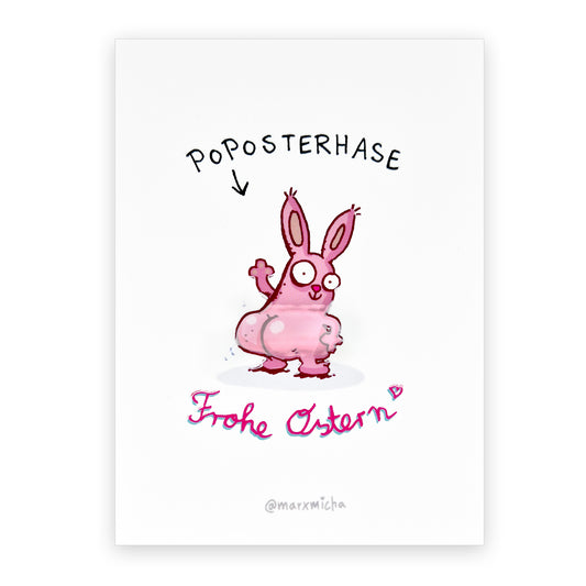 "Poposterhase" Sonderpostkarte