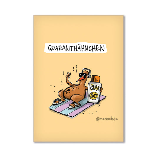 Postkarte Quaranthähnchen