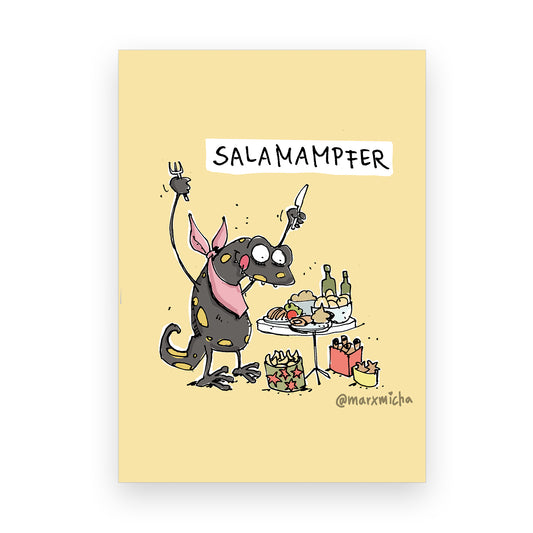 Postkarte Salamampfer