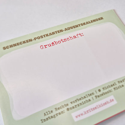 Schnecken Adventskalender