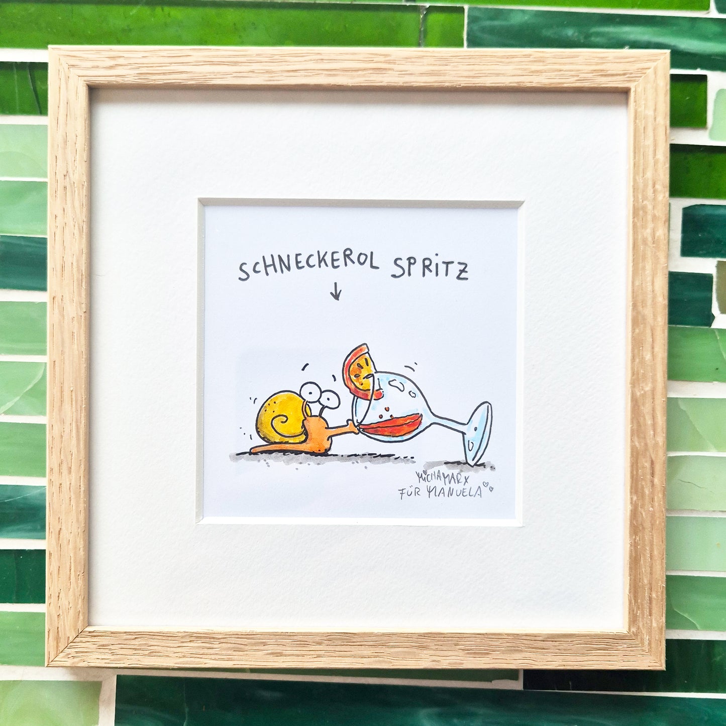 Originalzeichnung „Schneckerol Spritz“