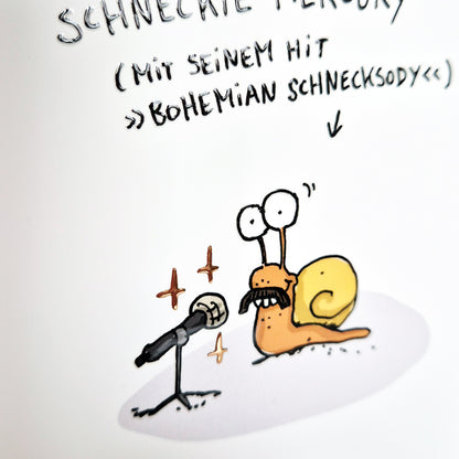 "Schneckie Mercury" Schnecken-Sonderpostkarte