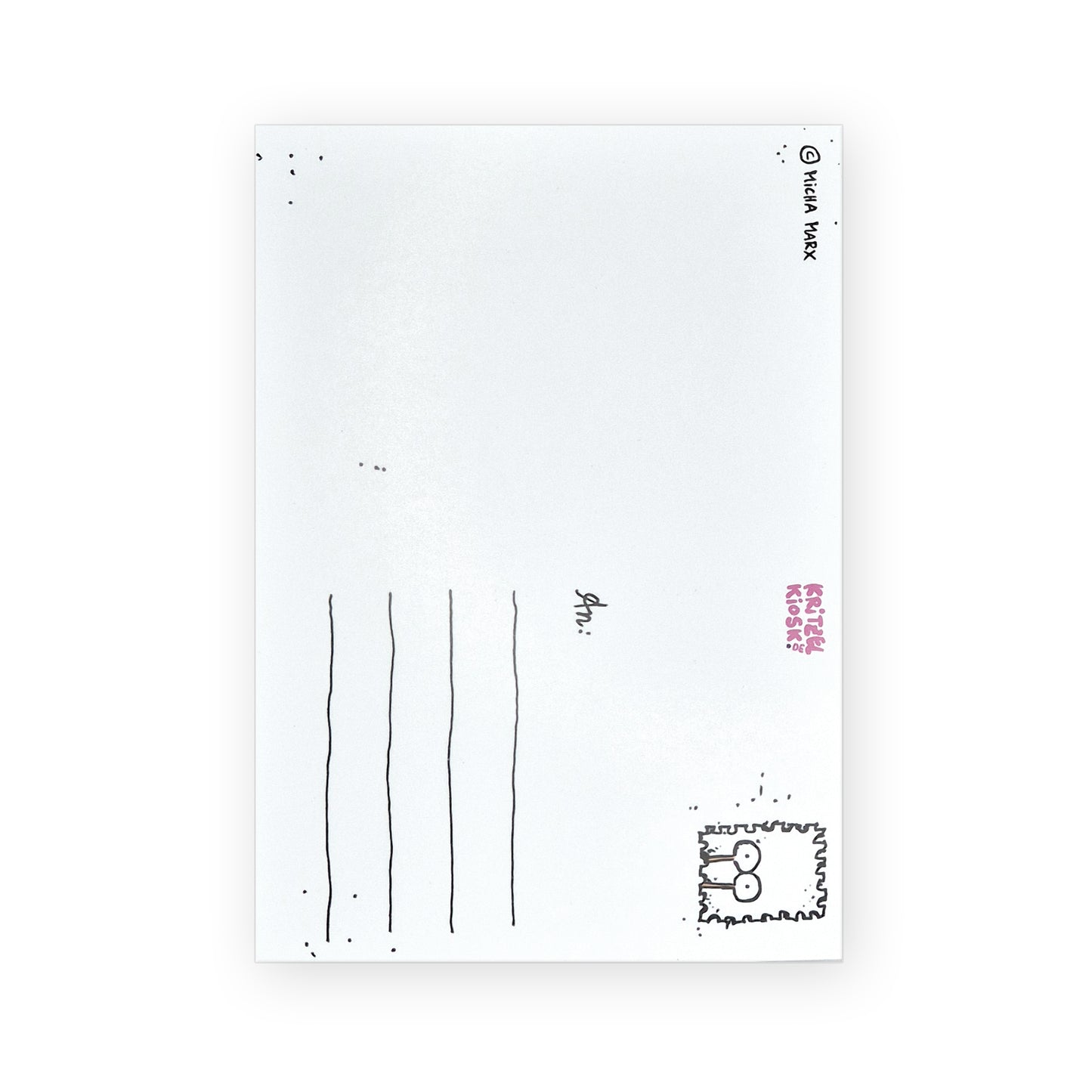 Weihnachtspostkarte Schneckulatius