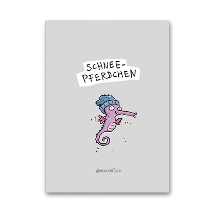 Weihnachtstierchen Postkartenset, 24 Stück