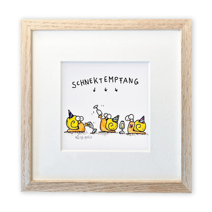 Originalzeichnung „Schnektempfang“