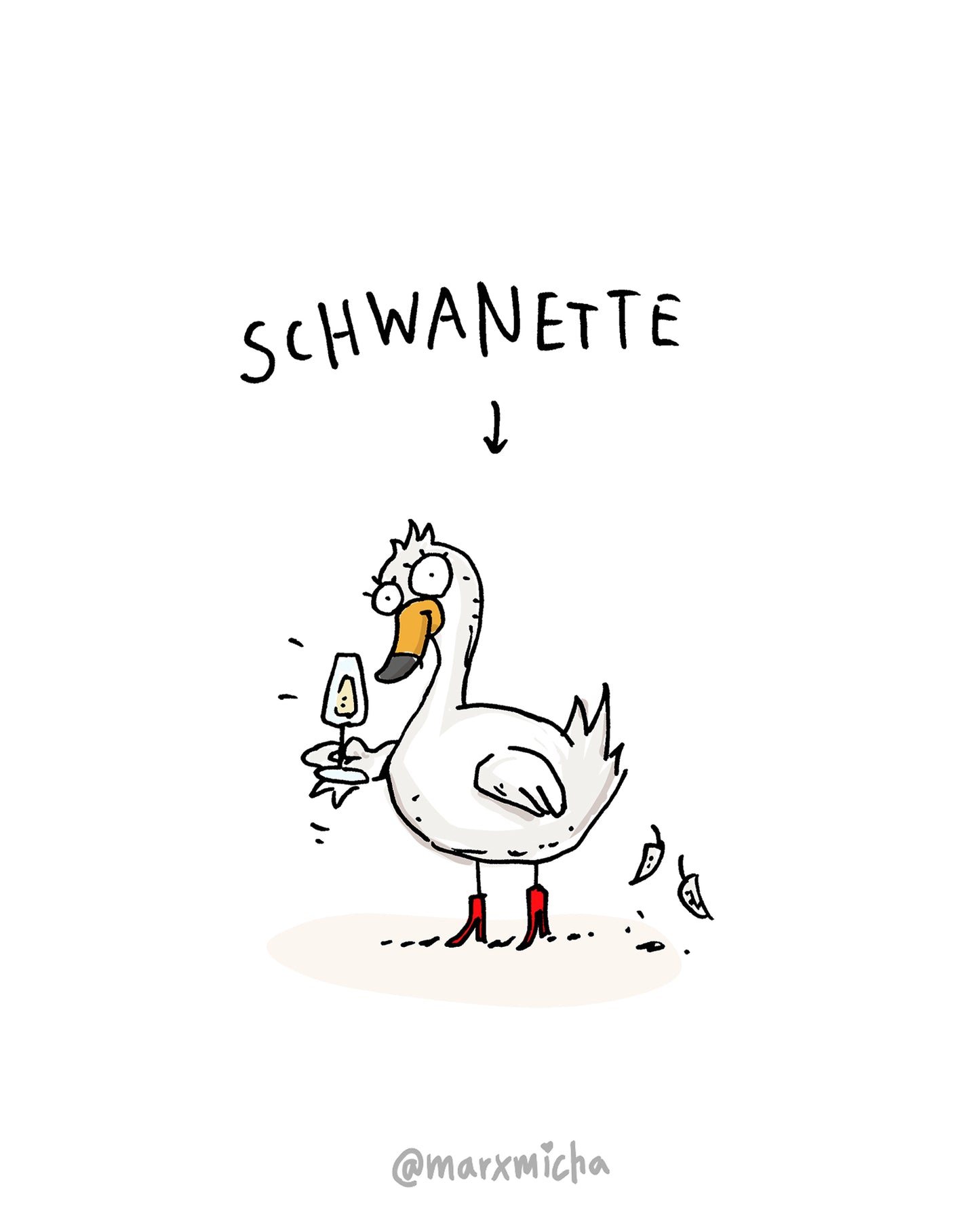 Originalzeichnung „Namenstierchen“ nach Wahl