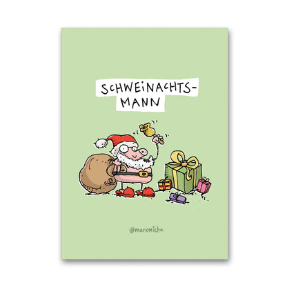 Weihnachtstierchen Postkartenset, 24 Stück