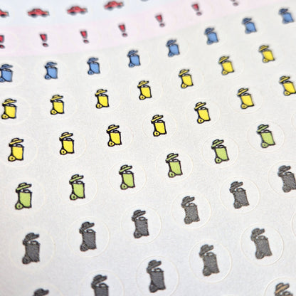 Best Of Kritzeltierchen Wandplaner inkl. Stickerbogen