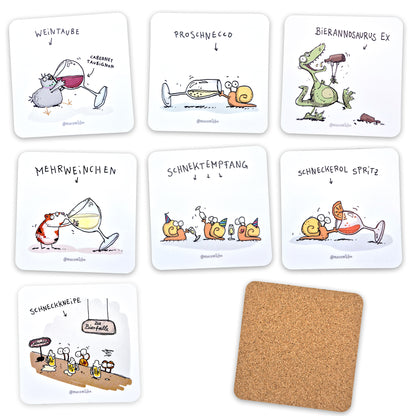 Untersetzer Set, 7 Stück