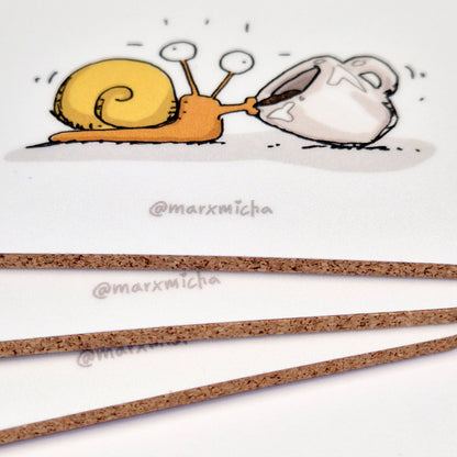 Untersetzer Set Kaffee-Schnecken, 3 Stück