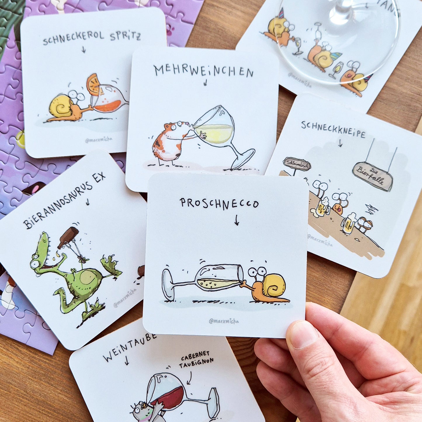 Untersetzer Set, 7 Stück
