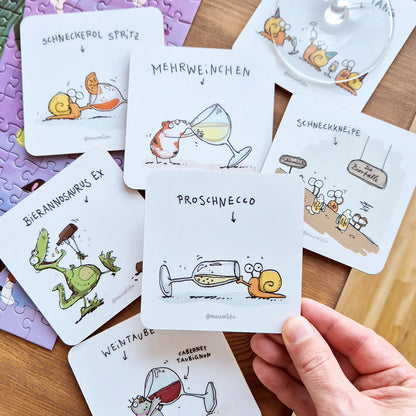 Untersetzer Set, 7 Stück