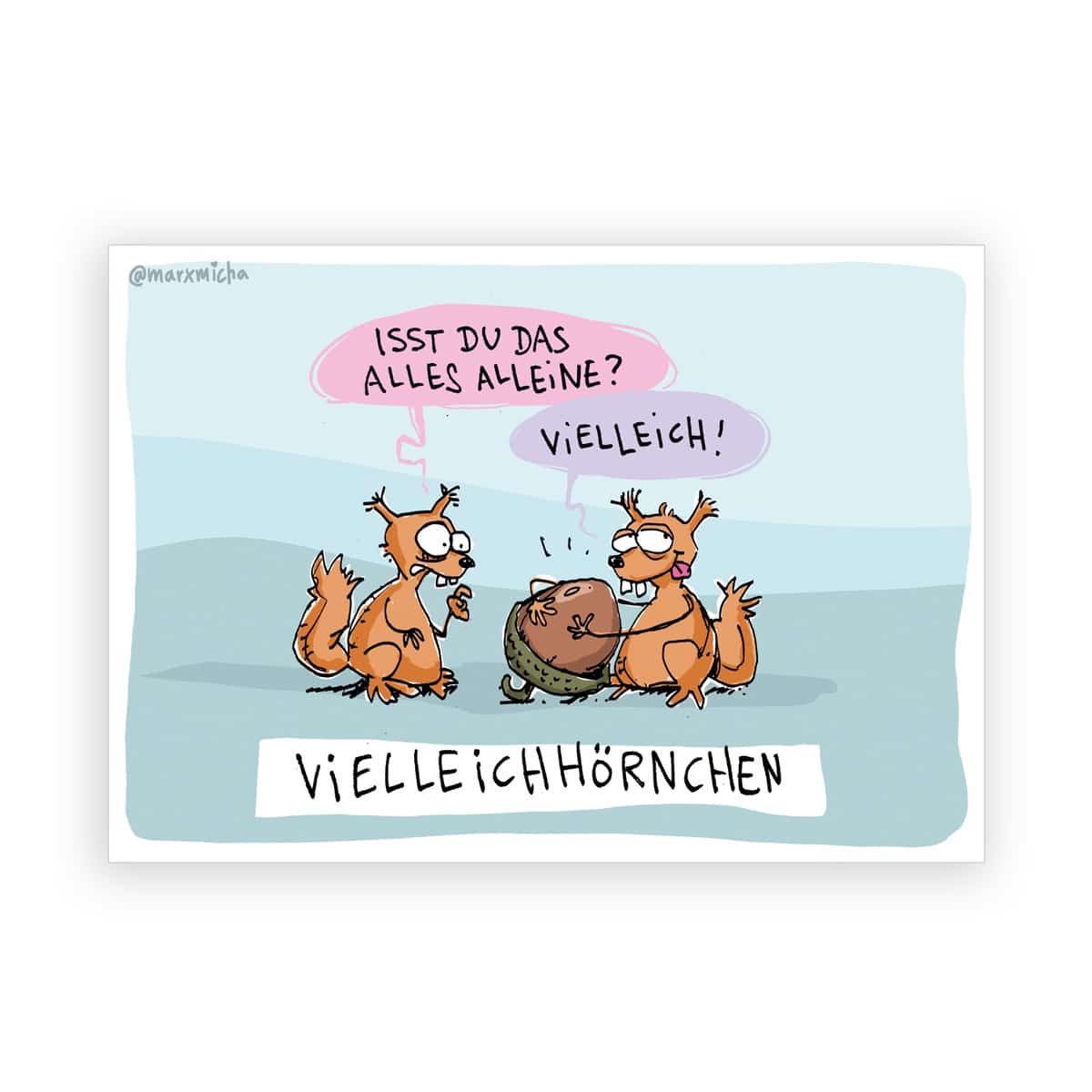 Postkarte „Vielleichhörnchen“