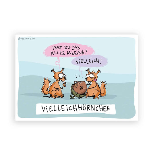Postkarte „Vielleichhörnchen“