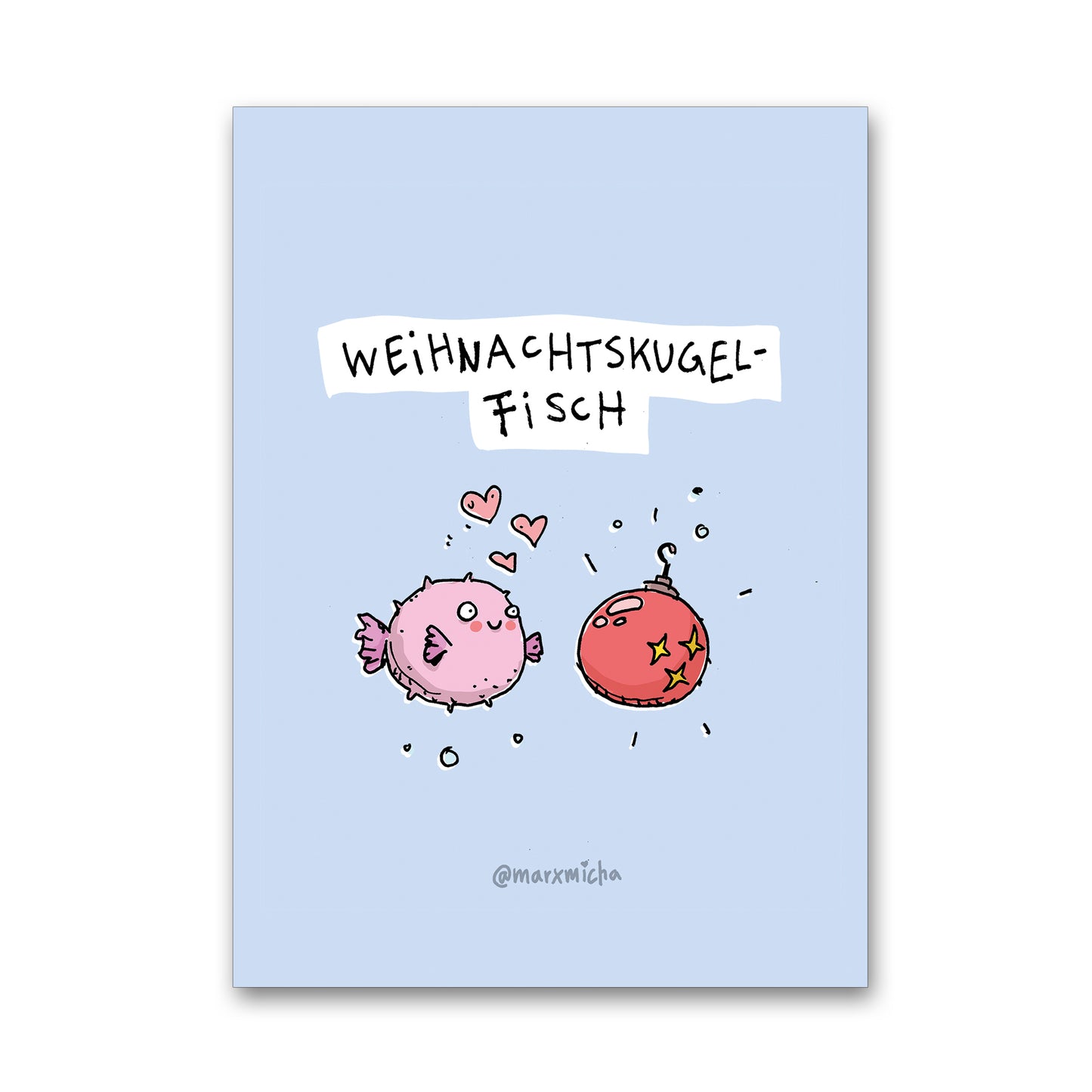 Weihnachtstierchen Postkartenset, 24 Stück