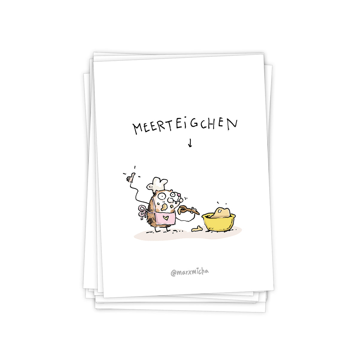 Weihnachts-Meerschweinchen Postkartenset, 10 Stück