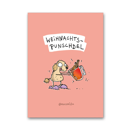 Weihnachtspostkarte Weihnachtspunschdel
