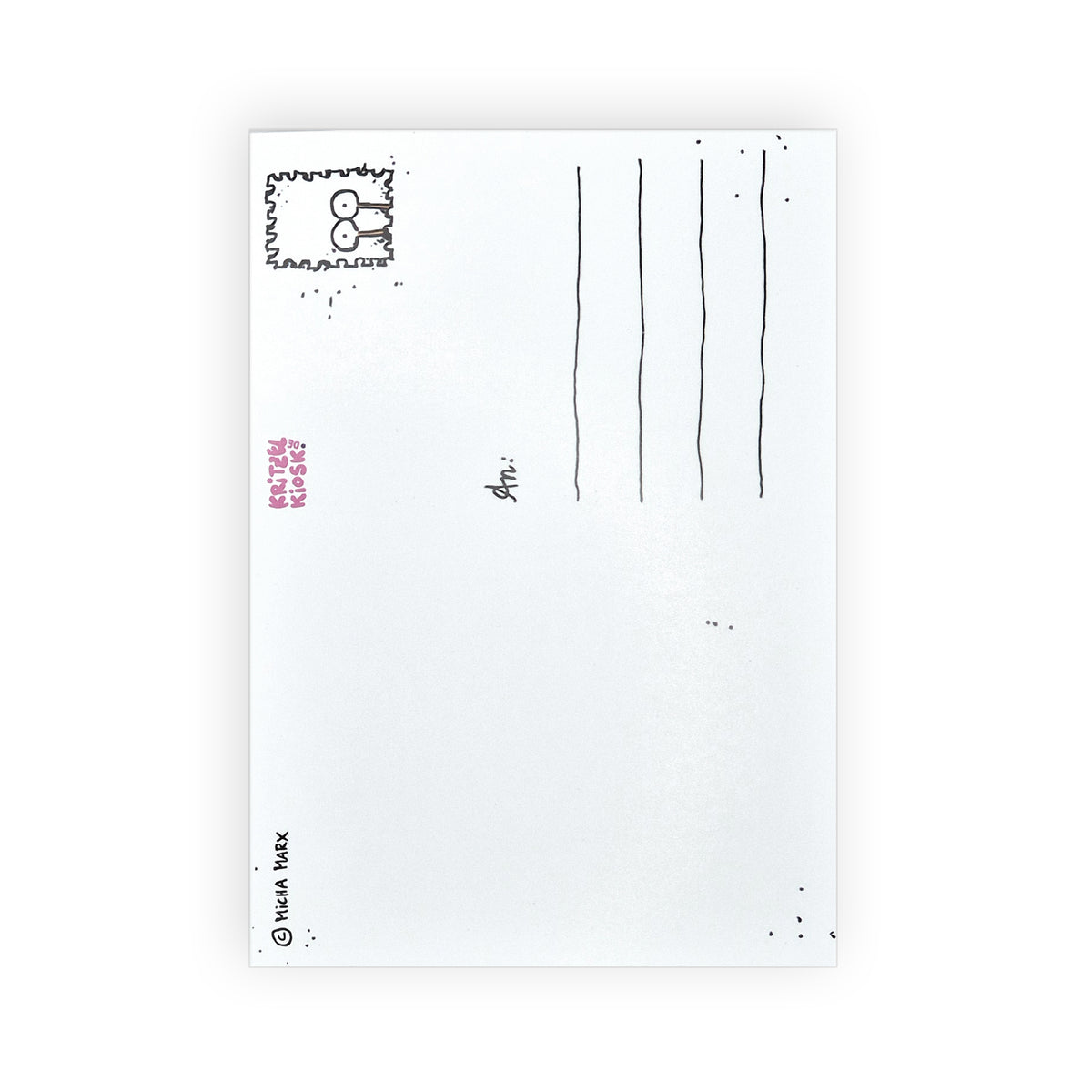 Postkarte Weihnachtsschneckerei