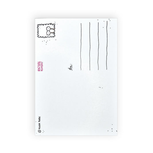Postkarte Weihnachtsschneckerei