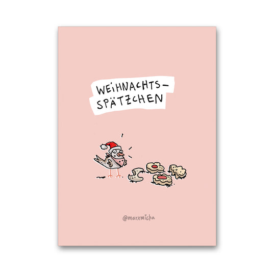 Weihnachtspostkarte Weihnachtsspätzchen