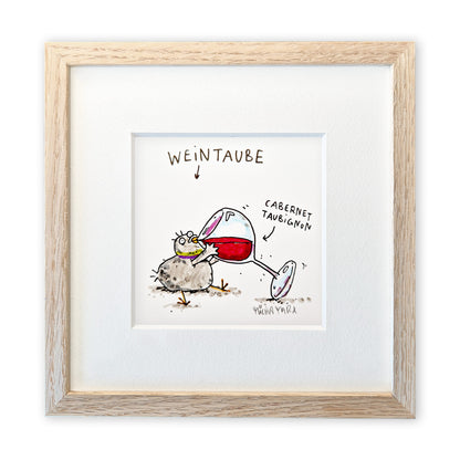 Originalzeichnung „Weintaube“