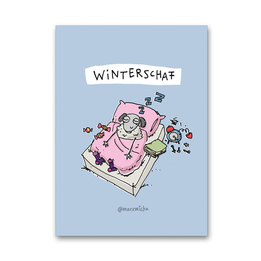 Weihnachtstierchen Postkartenset, 24 Stück