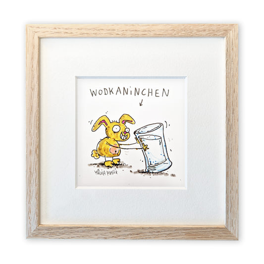Originalzeichnung „Wodkaninchen“
